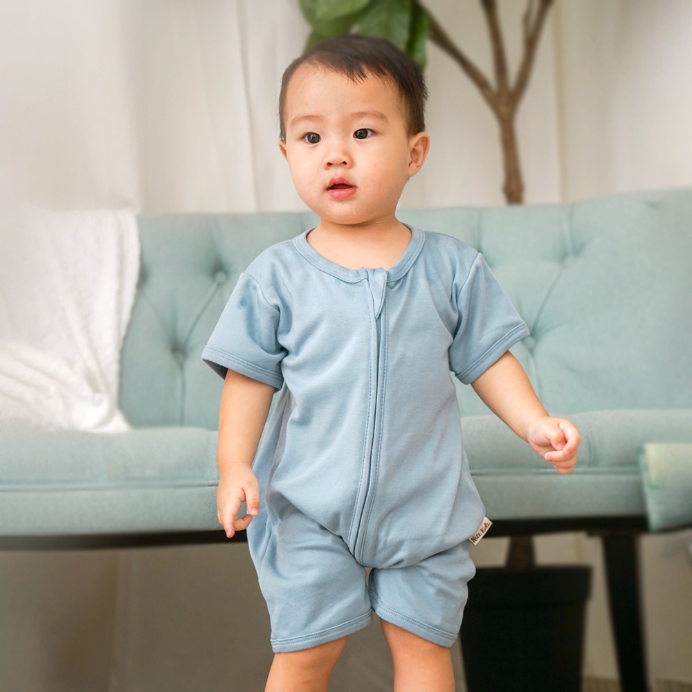 Nice Kids Basic Playsuit - Baju Jumper Romper Bodysuit Bayi Baby Anak Laki Perempuan Newborn Panjang Polos