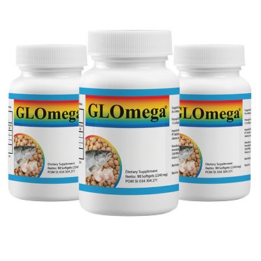 ( 3 Pack ) Glomega Omega 3 Membantu Memelihara Kesehatan 90 Softgel