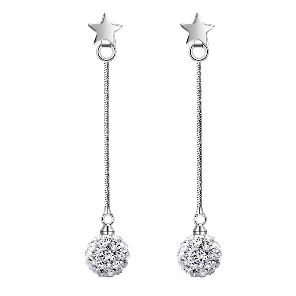 Anting Perak 925 Wanita Bintang Anting-Anting Perhiasan Fashion
