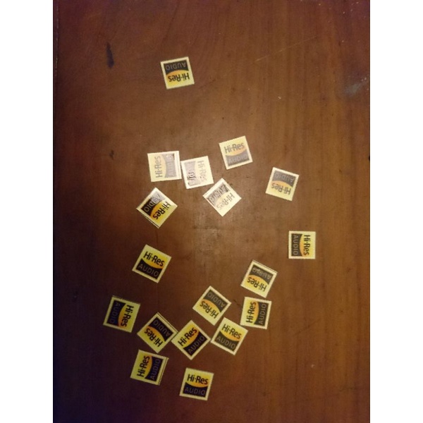 

sticker hires audio transparant premium quality (isi 4pcs)