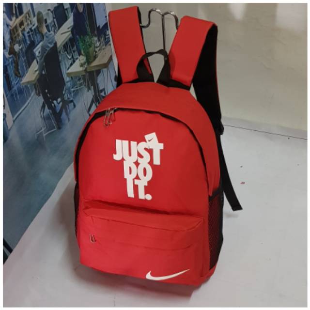 Tas Ransel Nike just do it backpack sekolah SMK SMA SMP Kuliah Jalan Jalan