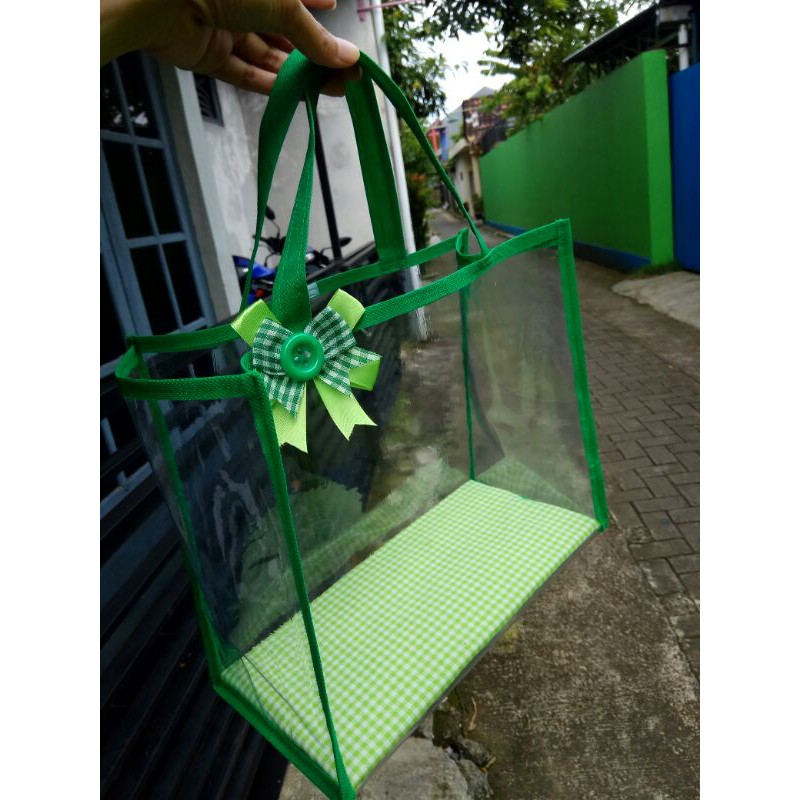 

30x25x14 Tas mika polos murah! Tas mika lebaran! Tas parcel lebaran! Tas parcel murah!