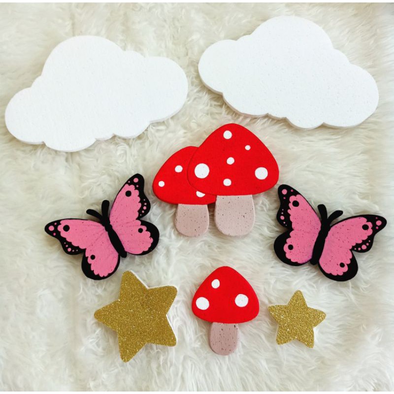 Aksesoris backdrop Ulang tahun / bintang styrofoam / bintang ultah