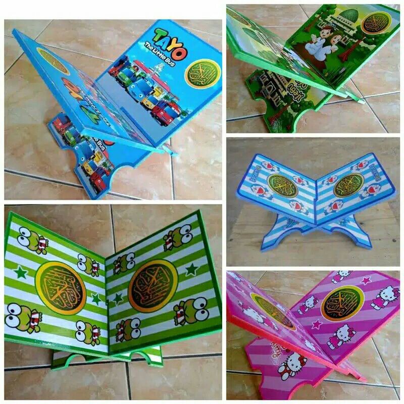 ⭐ Jendela Kosmetik ⭐ Meja ALQURAN / Meja Lipat AL-QUR'AN Karakter / Meja Ngaji / Meja Baca ALQURAN / Meja Lipat Murah