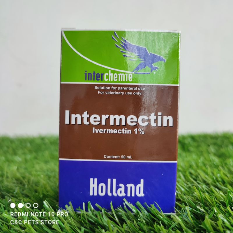 Intermectin Injeksi 50 ml obat scabies/gudik, koreng, cacing, & jamur