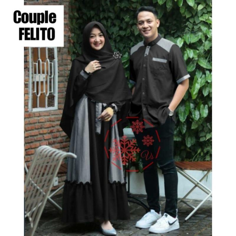 Shanum Couple Abu Gamis Pasangan Muslim Suami Istri Lebaran Kondangan Sarimbit Kembaran Cod #Murahba