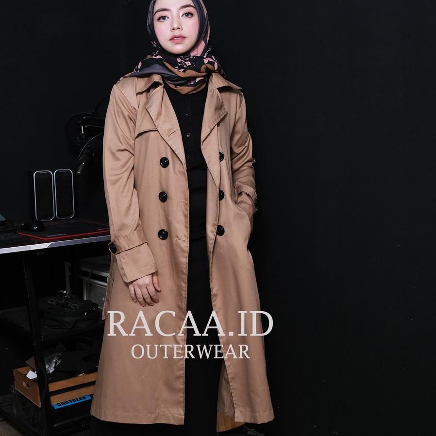 Special ARUMI MOCCA LONG BLAZER - LONG OUTER -COAT WANITA - LONG CARDIGAN- OUTER WANITA PANJANG- BLA