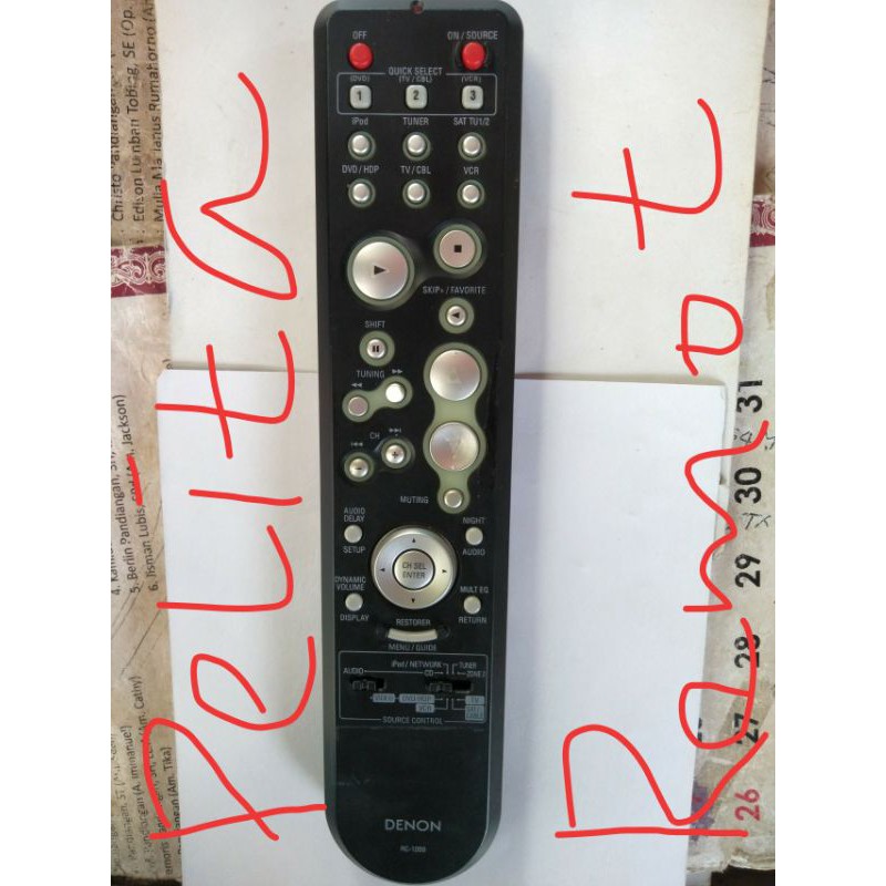 remot amplifier Denon hometheather original terlengkap