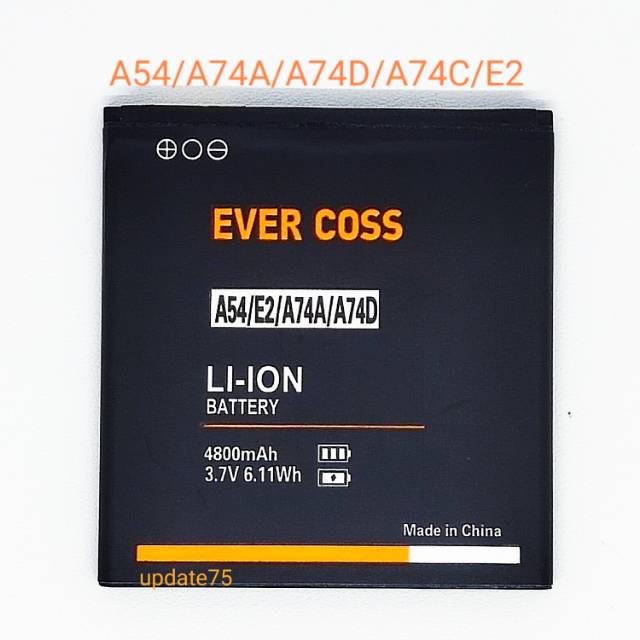 Baterai Evercross  A54 A74A A74D A74C E2