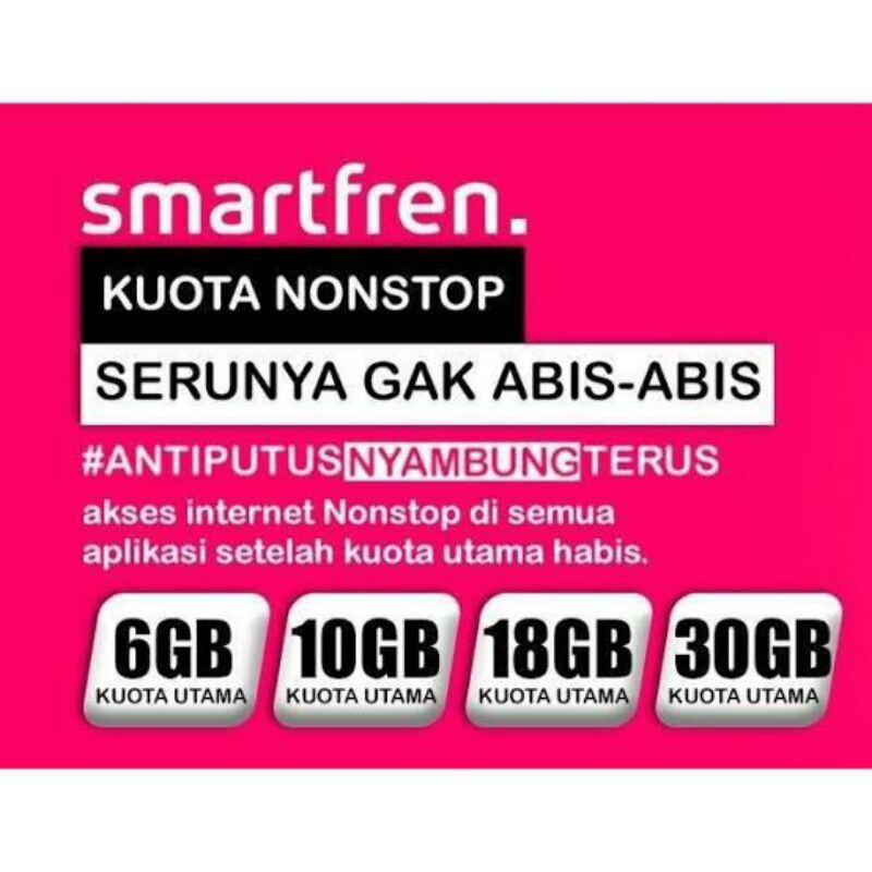 Voucher Smartfren Kuota 10gb 16gb 30gb 60gb Unlimited Shopee Indonesia