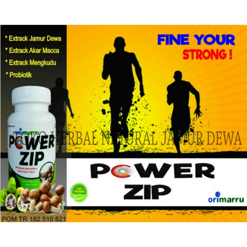 POWER ZIP JAMUR DEWA isi 30 kaplet