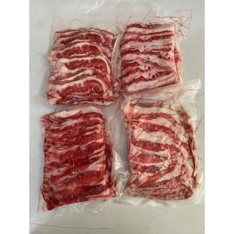 

Sliced beef shortplate US 500gr