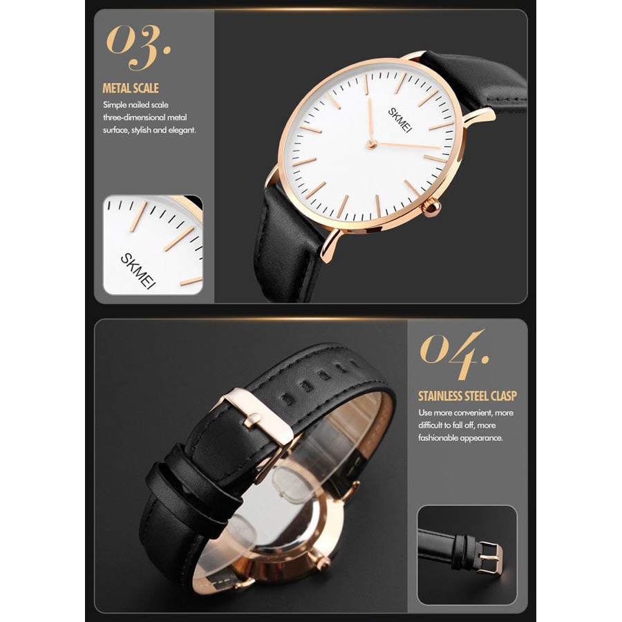 Jam Tangan Original SKMEI 1181 Classic Black / DW Daniel Wellington