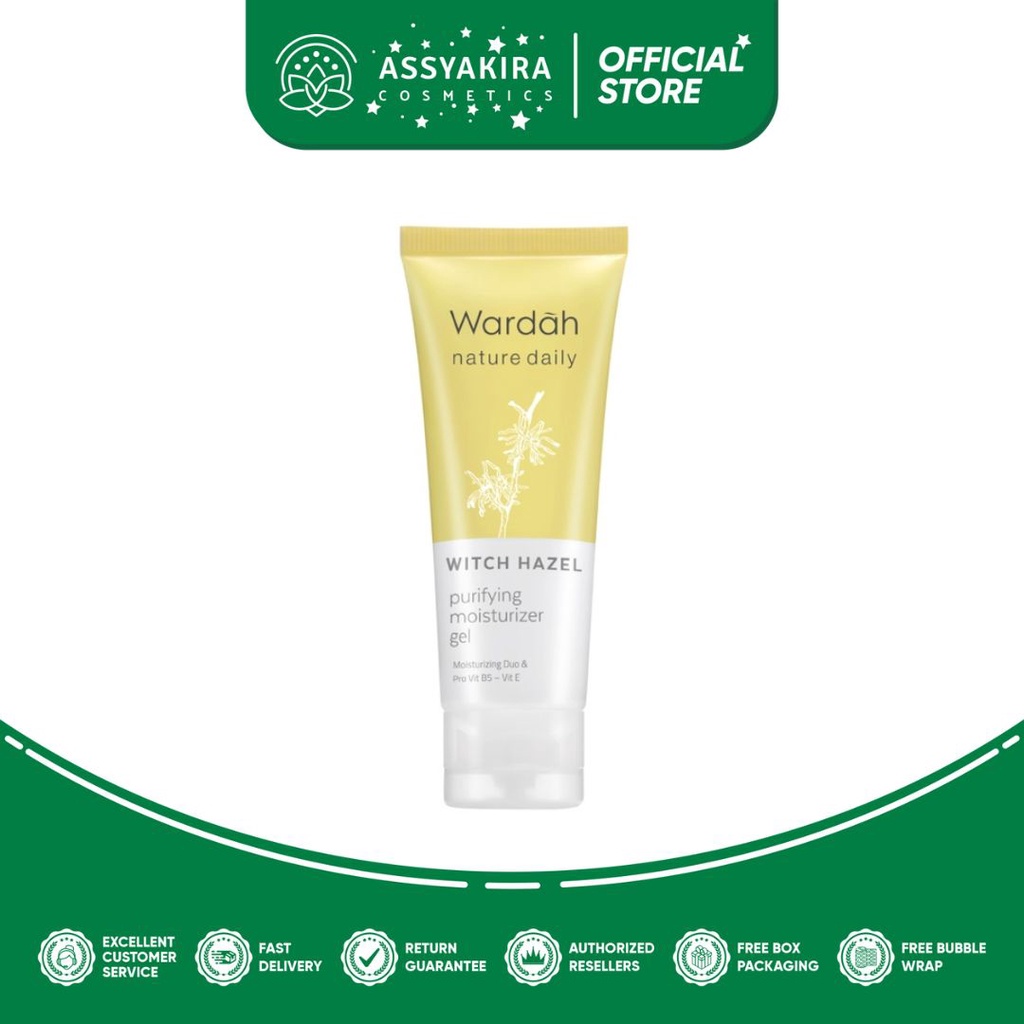 Wardah Nature Daily Witch Hazel Purifying Moisturizer Gel 40ml