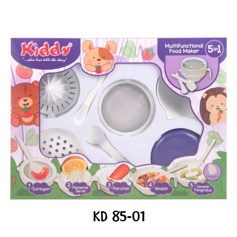 Kiddy Multifunctional Food Maker 5 in 1 KD 8501 / Set Perlengkapan Mpasi / Set Peralatan Mpasi / Bab