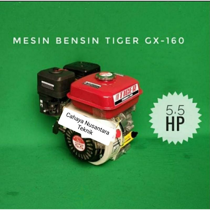 Mesin Penggerak Bensin GX-160 Tiger 5.5 HP