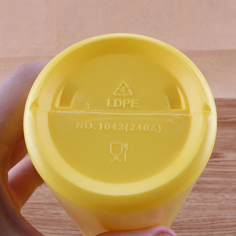 [PE Three-hole Squeeze Sauce Bottle Mustard Bottle] [Food Grade Plastic Squeeze Bottle, Condiment Dispenser] [Sauce Vinegar Ketchup Container] [Kitchen Seasoning Bottle]