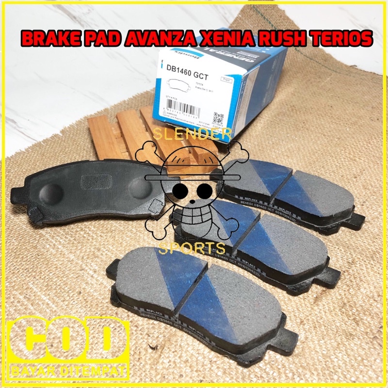 BRAKE PAD AVANZA BENDIX 1460 GCT - KAMPAS REM DEPAN XENIA RUSH TERIOS AVANZA