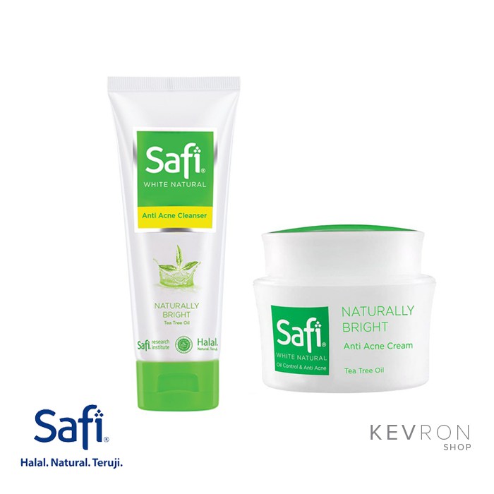 Paket Safi White Natural Anti Acne 2 in 1 Kemasan Kecil (2 pcs)