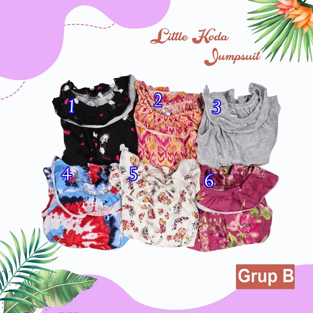 JUMPSUIT BAYI MOTIF PRINTED 6 BULAN - 2 TAHUN