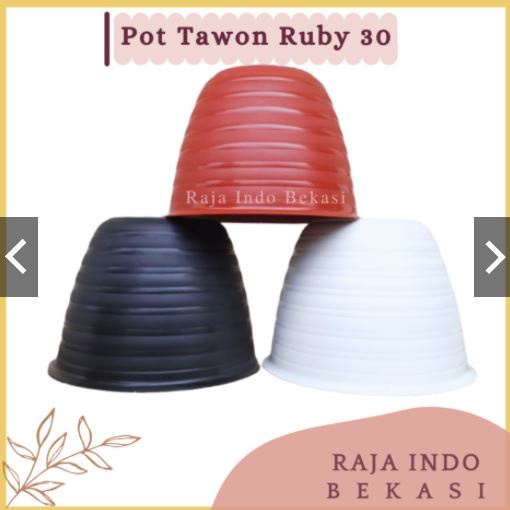 OPot Tawon 30 Cm RUBY JM 30 COKLAT Merah Bata Tawon Pot 31 Plastik 30cm Vas Pot Bunga