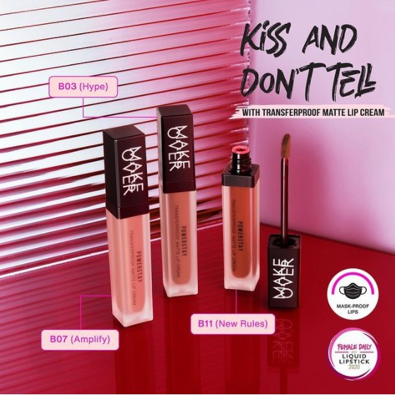 ★ BB ★ MAKE OVER Powerstay Transferproof Matte Lip Cream