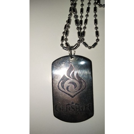 Necklace Kalung Army Dog Tag ANTI KARAT CUSTOM PRINT UV