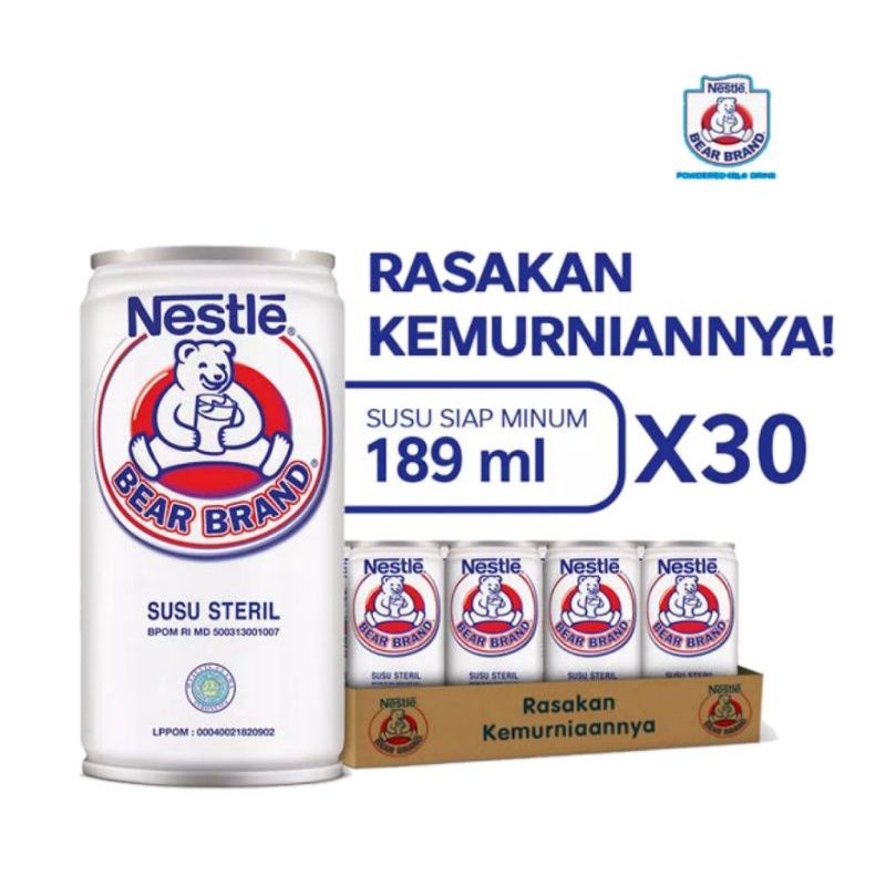 

Susu Bear Brand 189 ml isi 30 pcs /Dus