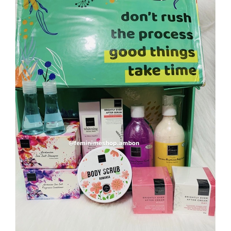 Scarlett Whitening Paket Feminime 9 Item