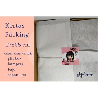 Image of Kertas packing Kertas bungkus sepatu Kertas doorslag kertas packing online shop kertas hampers k2768