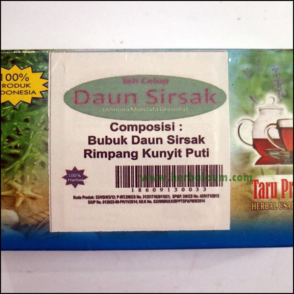 

Teh Celup Herbal Daun Sirsak