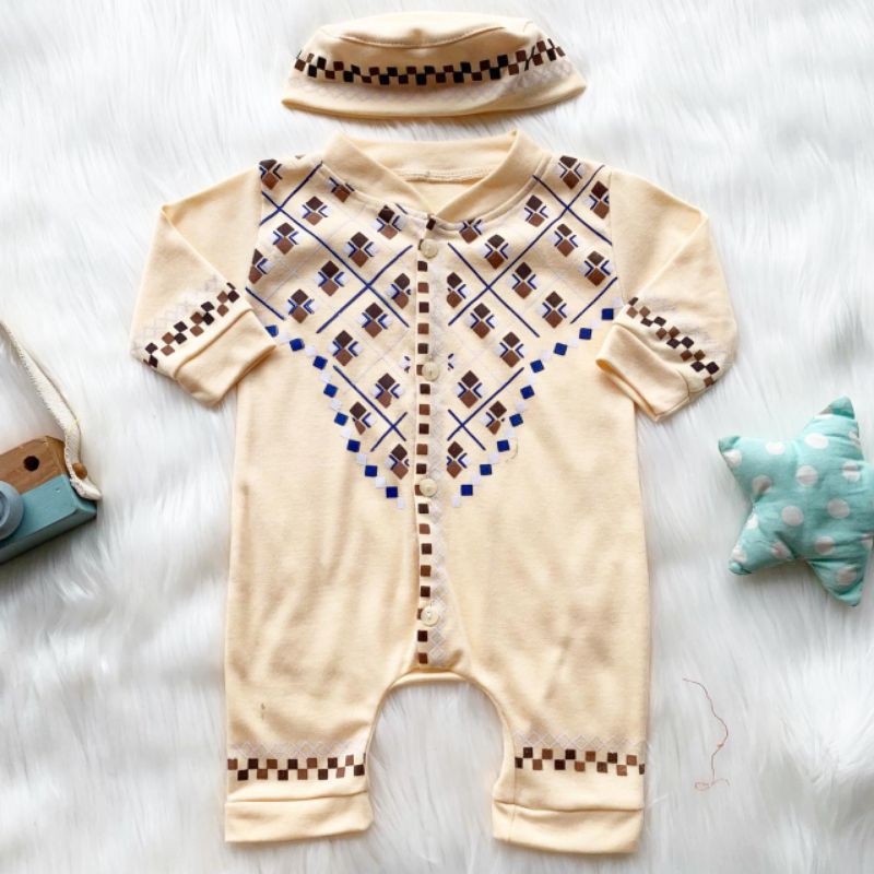 Koko Jumper Set Bayi-Coklat 0-3bln