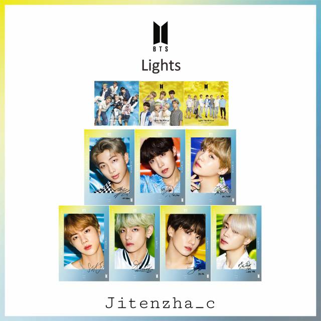 SIGNED POLAROID BTS LIGHT & SPEAK YOURSELF JAPAN EDITION