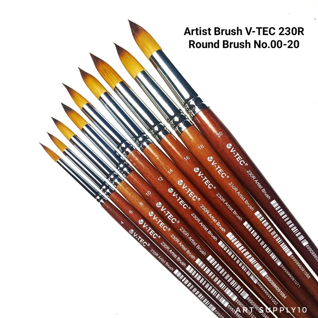 

Kuas Lukis V-TEC Round 230R - Artist Brush No.00-20