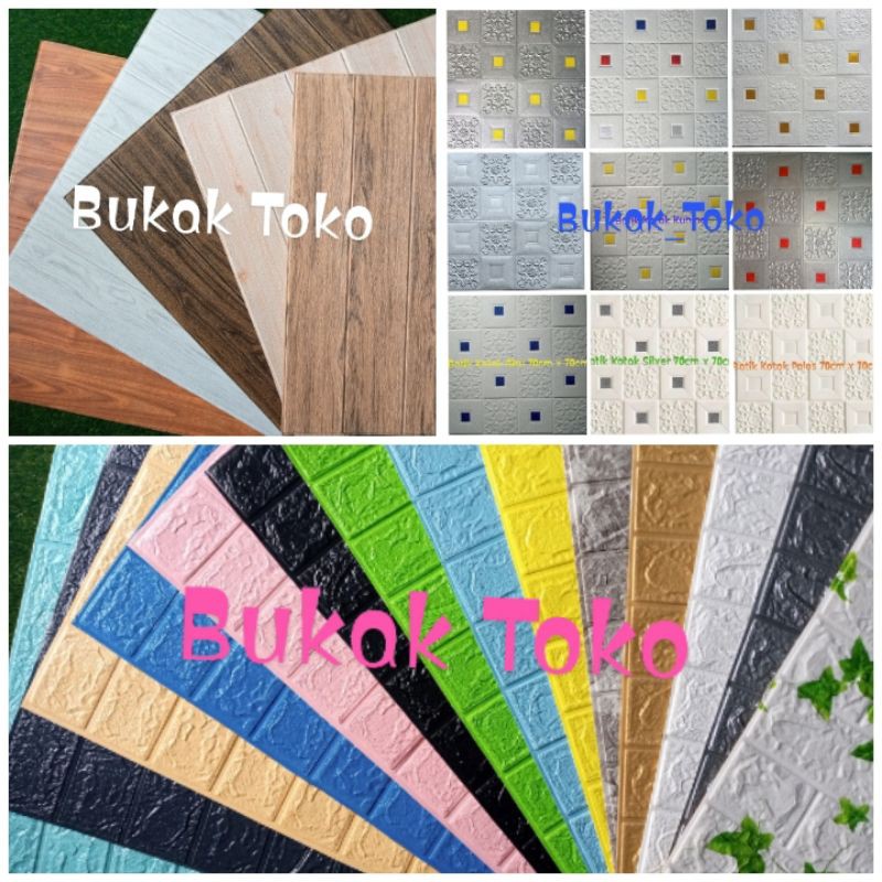 Wallpaper Dinding 3D Foam Sticker