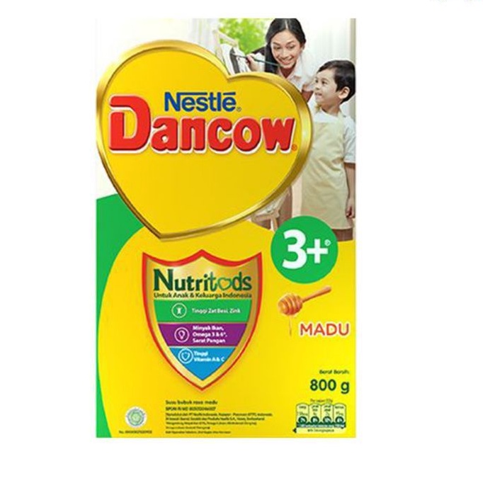 Susu Pertumbuhan Dancow 3+ 800gr varian rasa vanila,madu