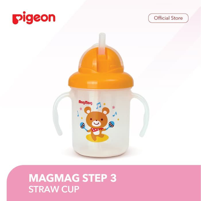 MAG-MAG STEP 3 STRAW CUP 180ML PIGEON