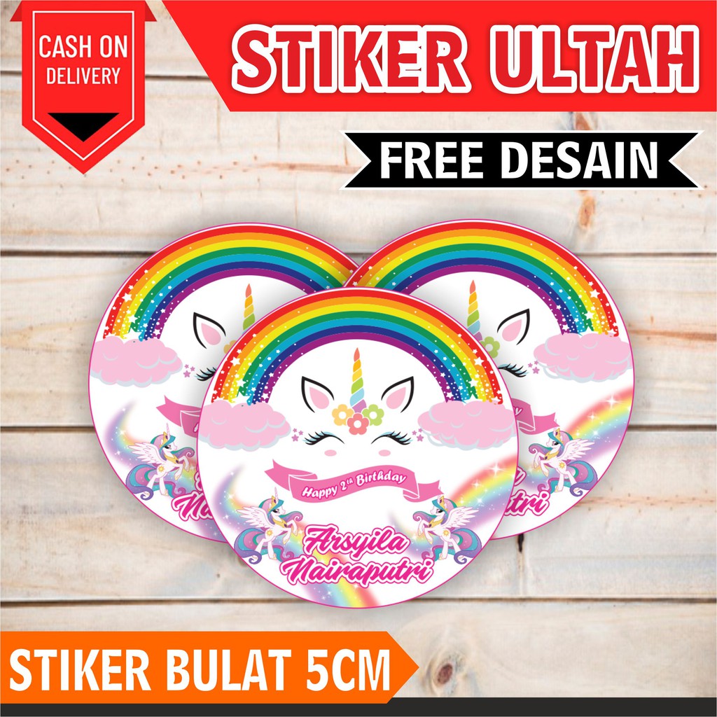 

Stiker bulat 5cm cutting Mesin / potong otomatis lebih rapi