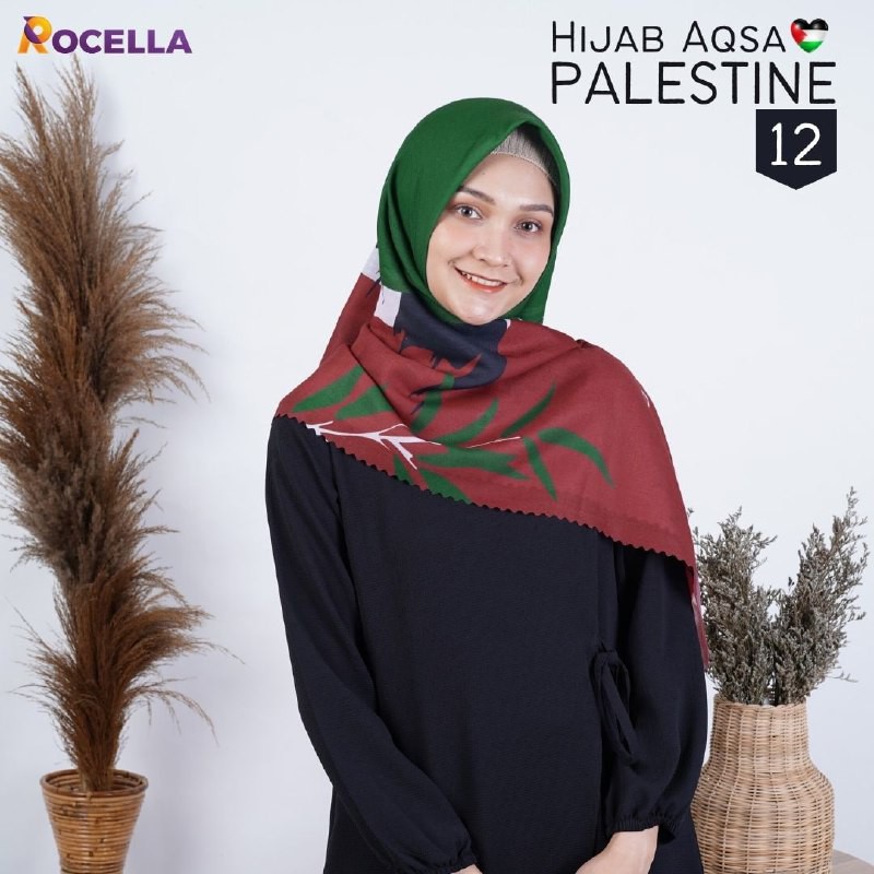 HIJAB AQSA PALESTINA - ROCELLA HIJAB PALESTINE - HIJAB MUSLIMAH