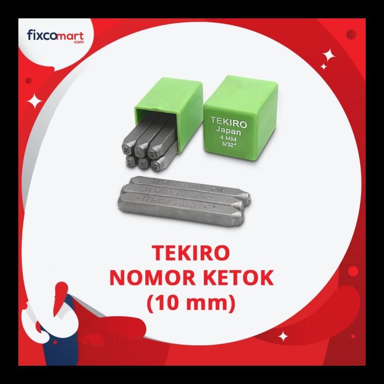 Promo Tekiro Nomer Ketok 10 Mm / Tekiro Angka Ketok 10 Mm