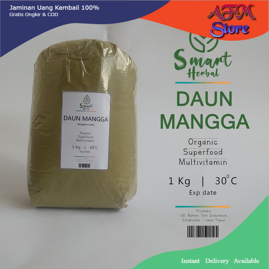 

BUBUK DAUN MANGGA 1KG Herbal-Rempah-Tradisional