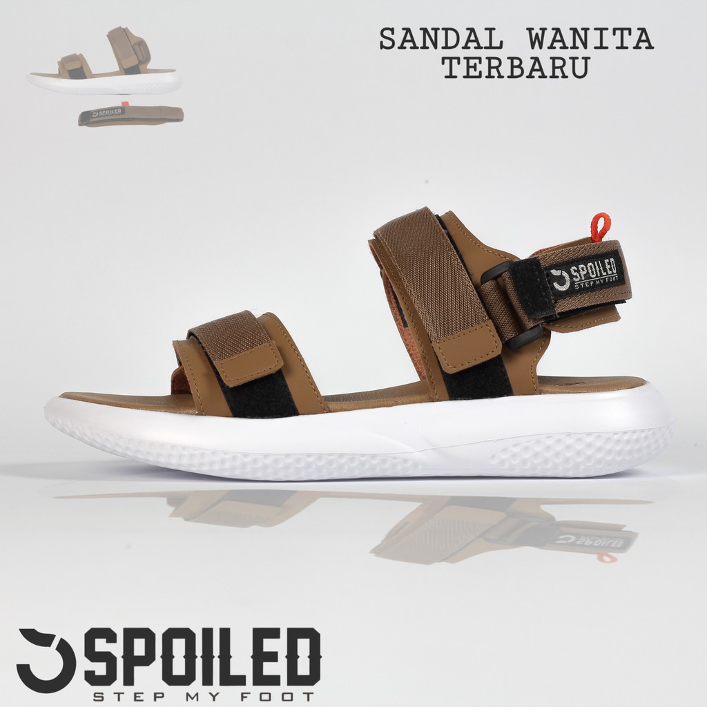 SPOILED - SPLD 062 / Sandal gunung WANITA / sandal outdoor CEWE / sandal gunung kasual /sandal CEWE-KZG 02 MOCCA