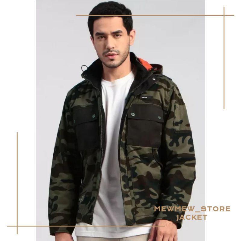 Jaket Pria Casual Outdoor Army Original MGEE - L4