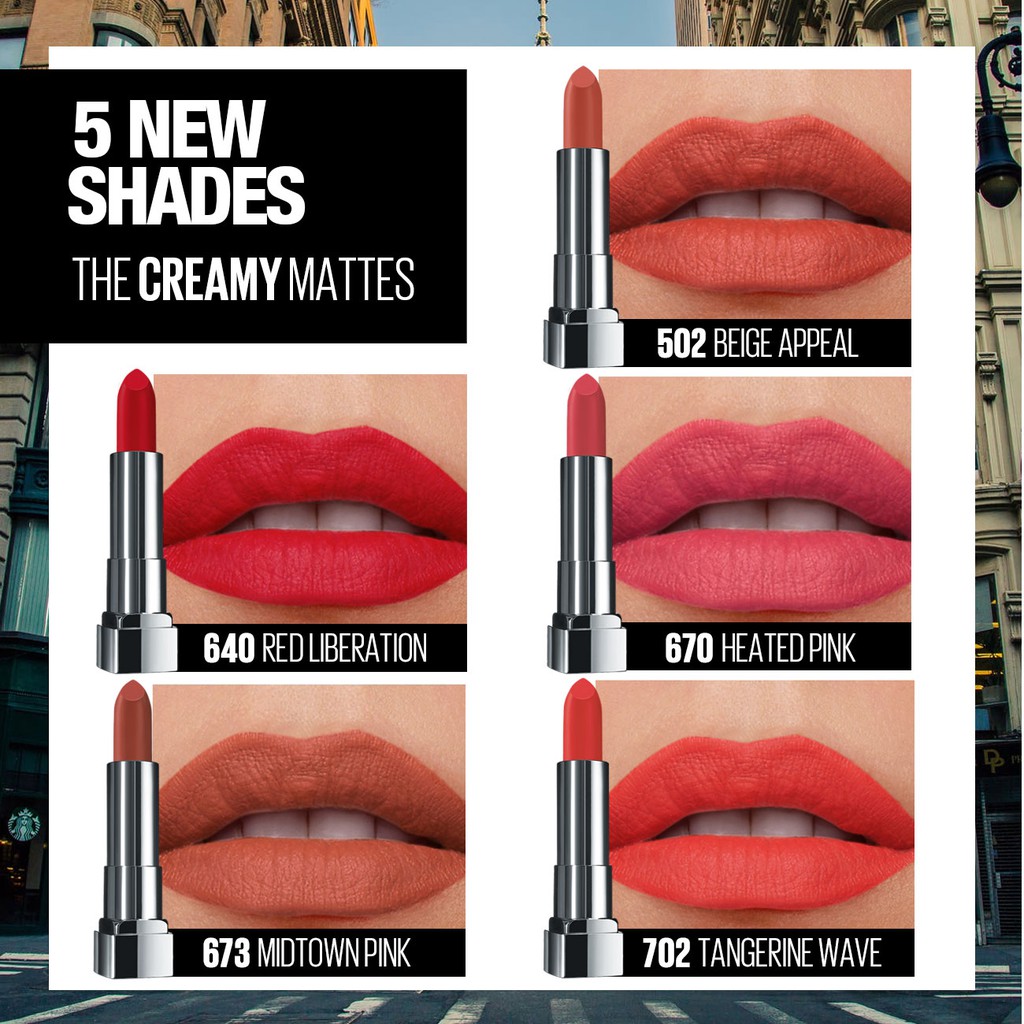 Maybelline Color Sensational The Creamy Mattes - Matte Lipstick Make Up