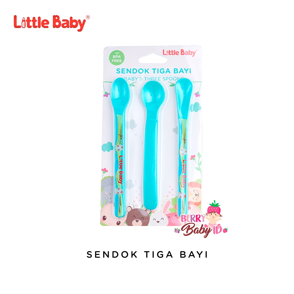 Little Baby Sendok Bayi 3 Macam Baby Spoon Perlengkapan Makan Bayi Berry Mart