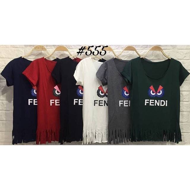 FENDI CROP TEE//KAOS MODEL CROP WANITA