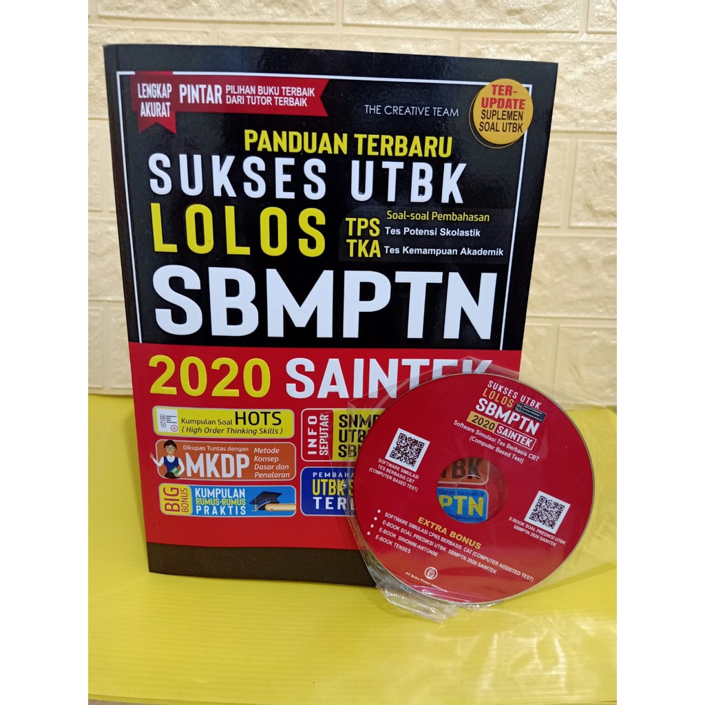 Cover Buku Sukses Utbk Lolos Sbmptn 2020 Saintek