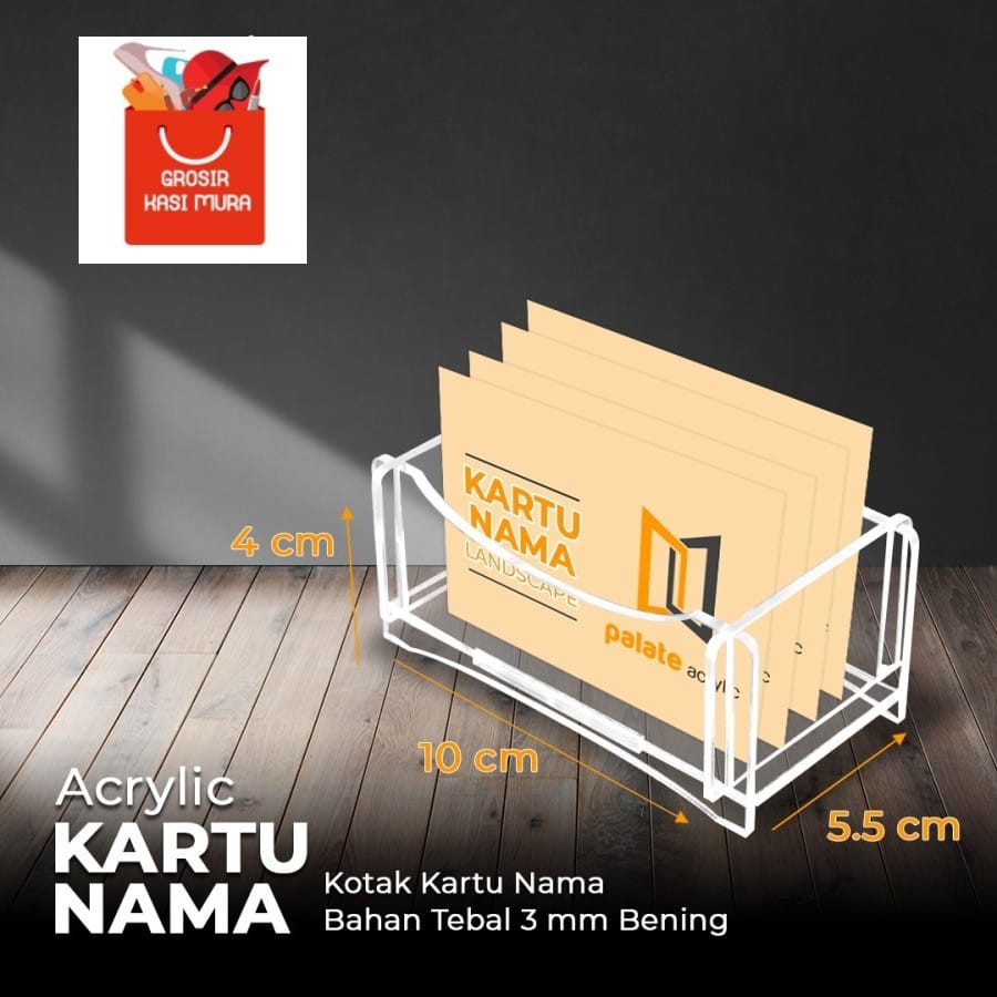 

acrylic /akrilik name card holder / tempat kartu nama holder