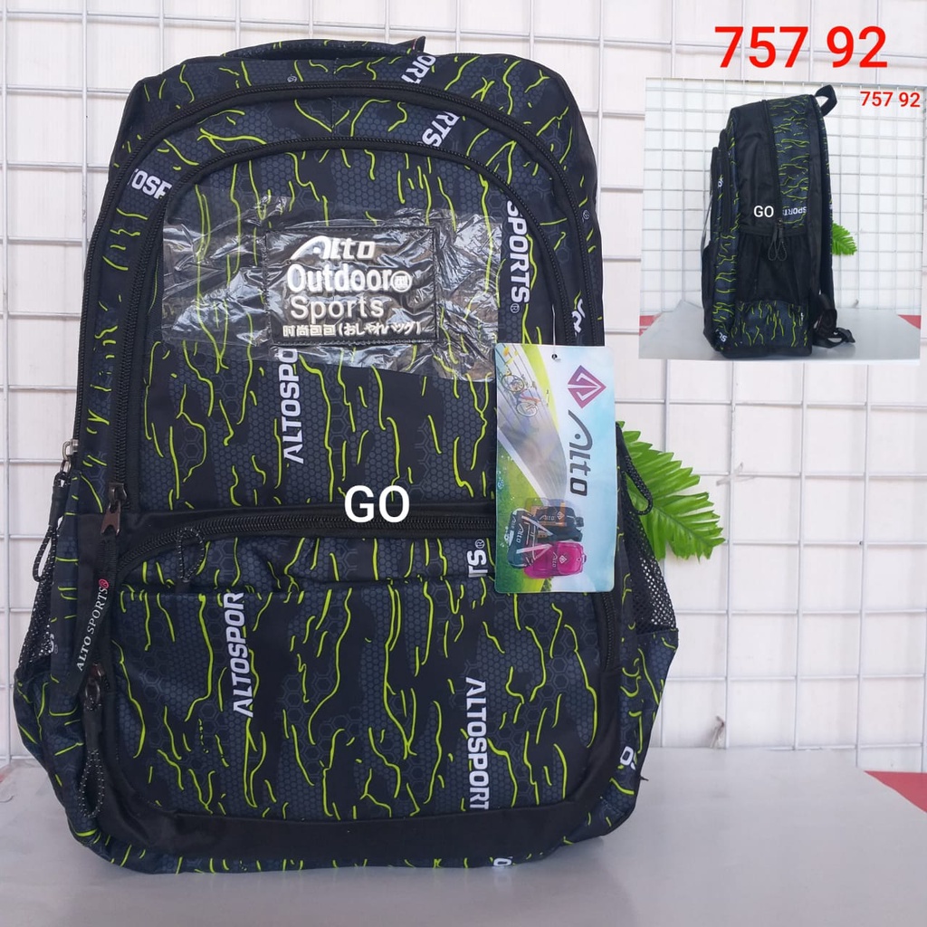 gof PALO ALTO Backpack Super Tas Sekolah Tas Kuliah Tas Ransel Laptop dengan Raincover