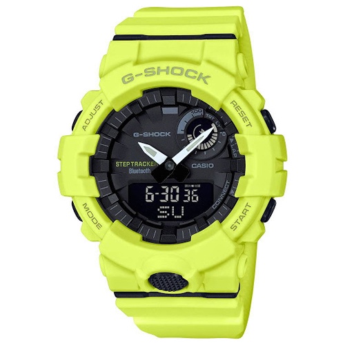 Casio G-Shock G-Squad GBA-800-1ADR Step Tracker Digi-Ana Resin Band